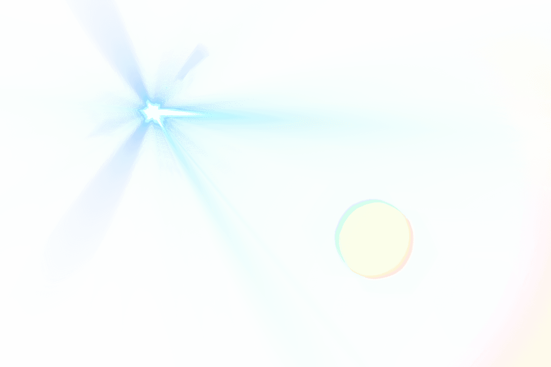 Abstract Light Formations on Transparent Background with Pastel Colors