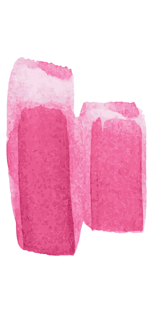 Pink Brush Stroke Isolated on Transparent Background