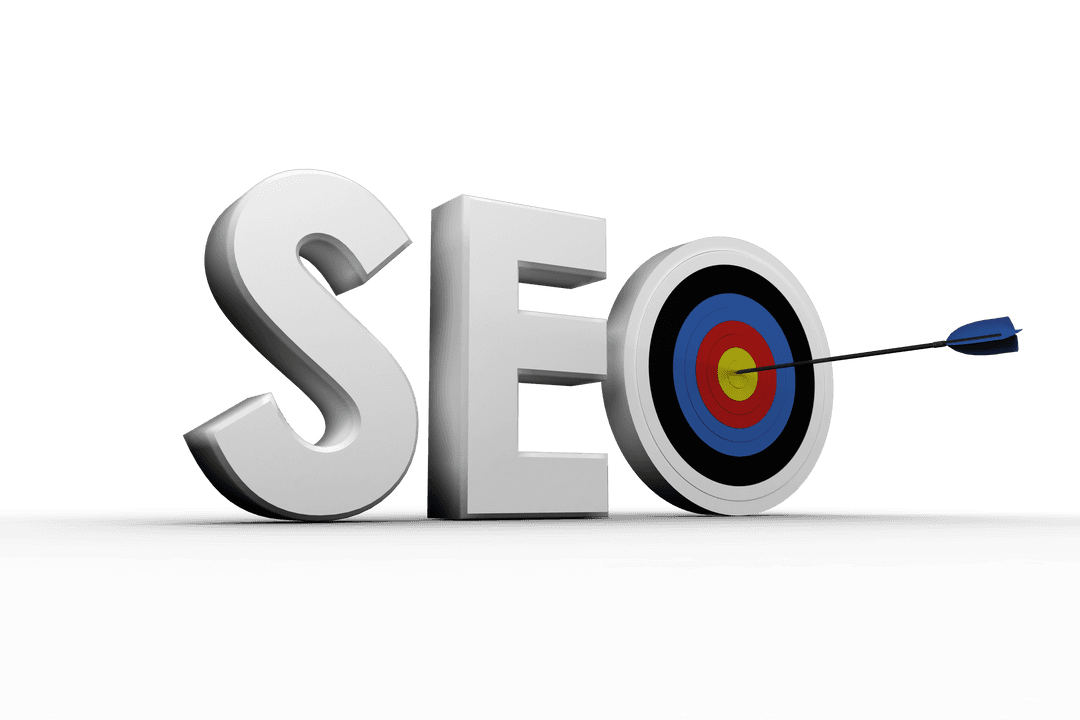 SEO Arrow Targeting Symbol on Transparent Background Illustration