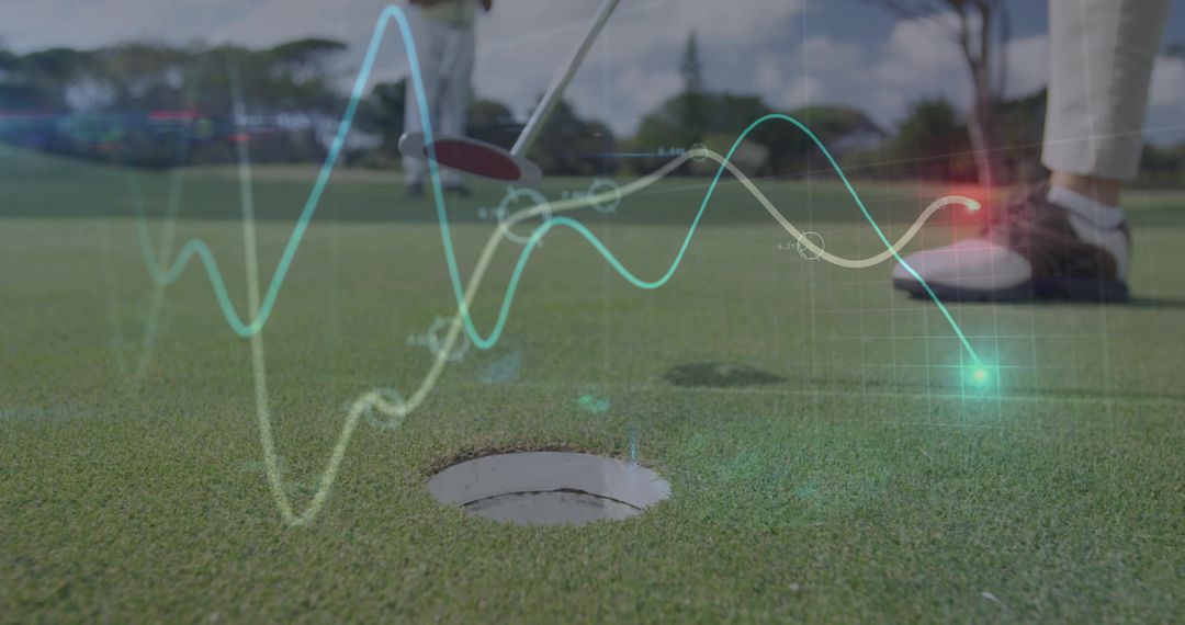 Innovative Golf Analysis with Overlaying Graphs on Course