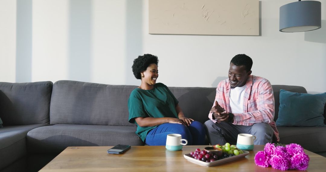 Romantic Proposal on Cozy Sofa Setting