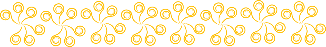 Yellow Abstract Shapes Pattern on Transparent Background