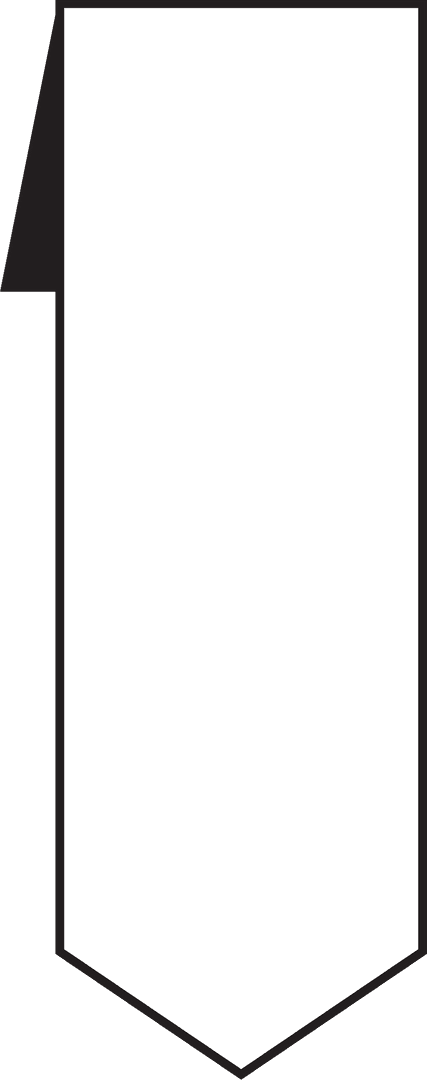 Black and White Transparent Badge with Copy Space