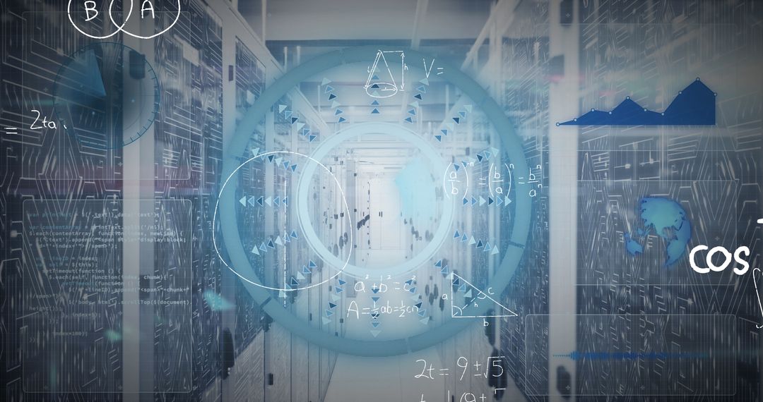 Global Network of Servers with Data Flow and Light Trails