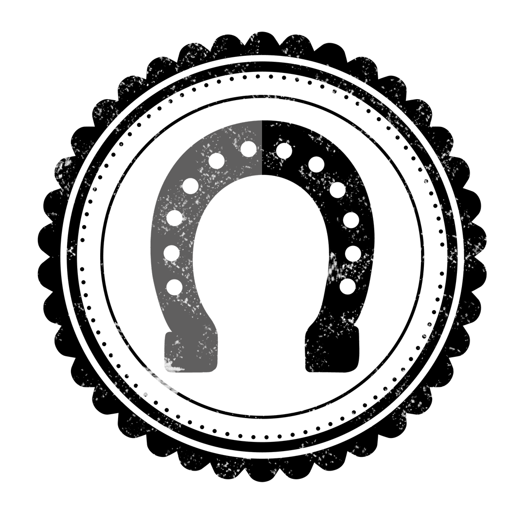 Horseshoe Lucky Symbol on Transparent Background