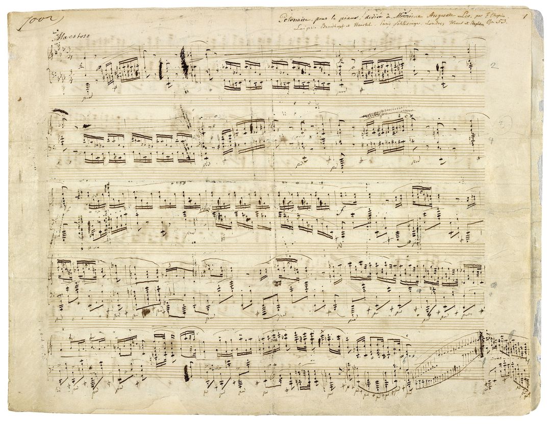 Antique Manuscript of Classical Music Composition Handwritten on Aged Paper - Free Images, Stock Photos and Pictures on Pikwizard.com