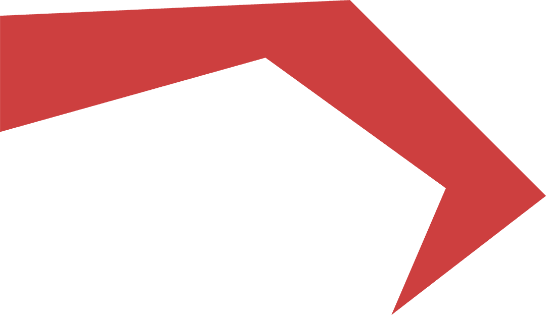 Red Geometric Shape on Transparent Background Vector Design