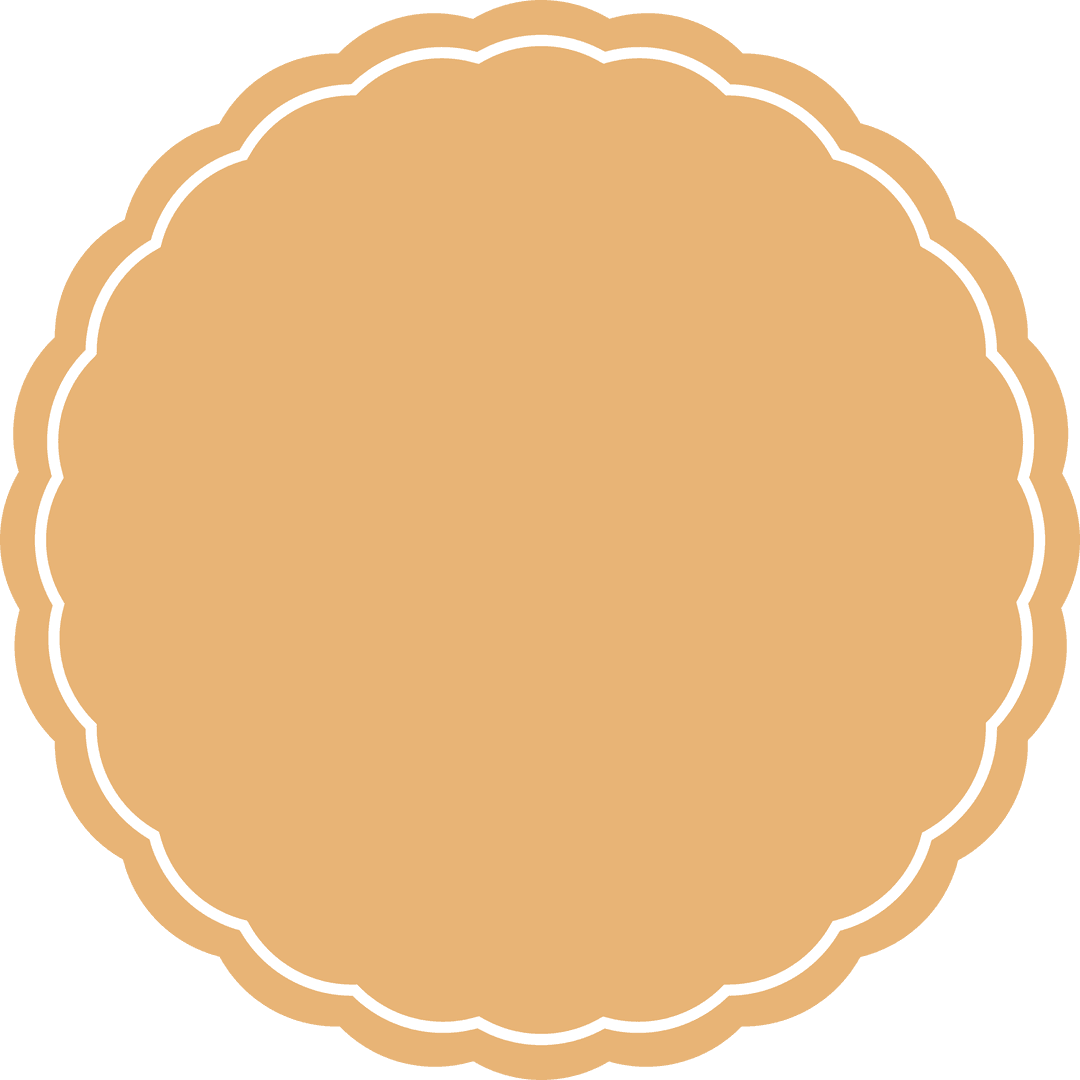 Scalloped Round Badge Shape on Transparent Background - Download Free Stock Images Pikwizard.com