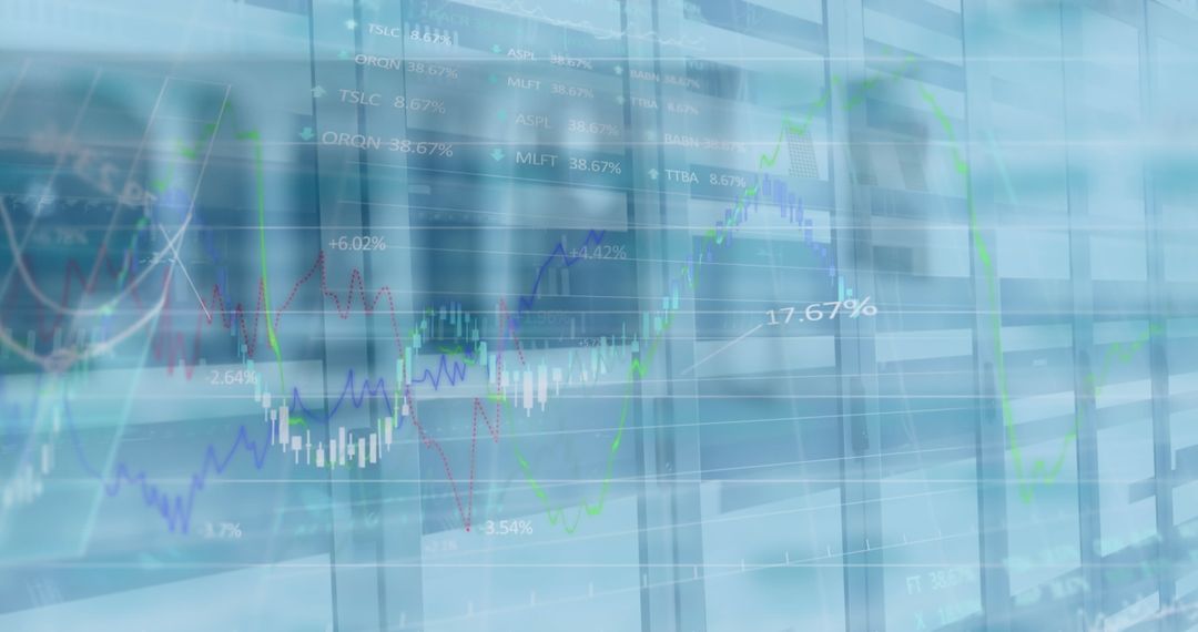 Global Financial Data Overlay on City Architecture