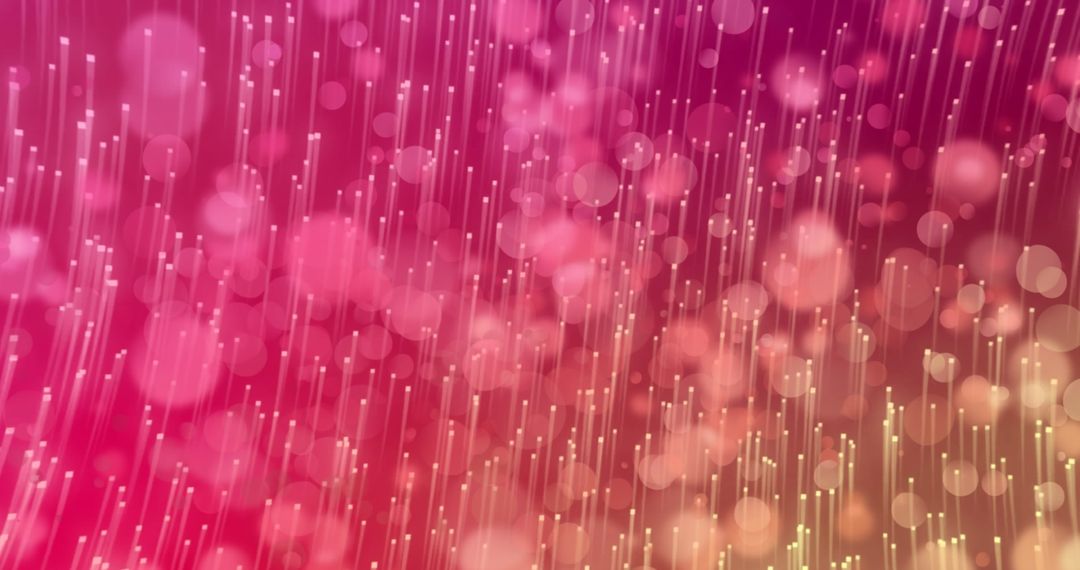 Abstract Light Trails on Vibrant Red Background