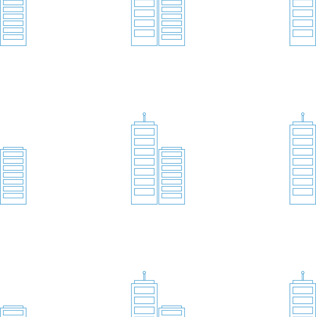 Digital Blue Boxes on Transparent Background Design