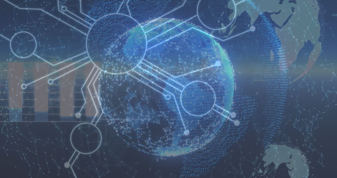 Global Network and Digital Communication Concept