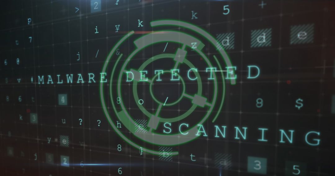 high-tech display alerting malware detection warning - Free Images, Stock Photos and Pictures on Pikwizard.com