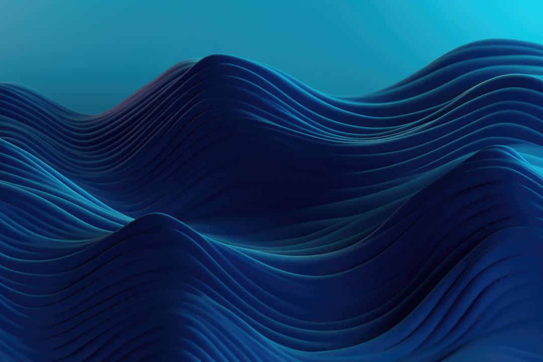 Abstract Blue Waves with Gradient Background - Free Images, Stock Photos and Pictures on Pikwizard.com