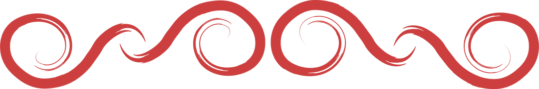 Red Swirling Abstract Design on Transparent Background