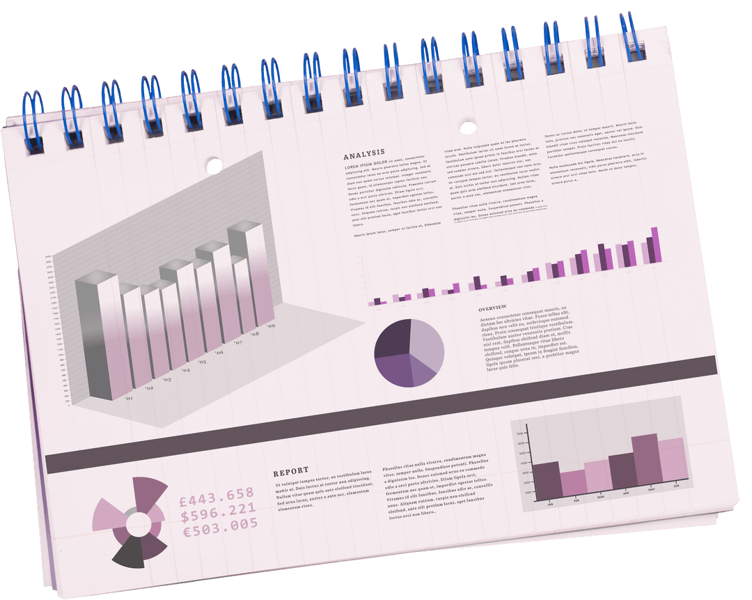 Transparent Digital Chart Diagrams for Business Analysis