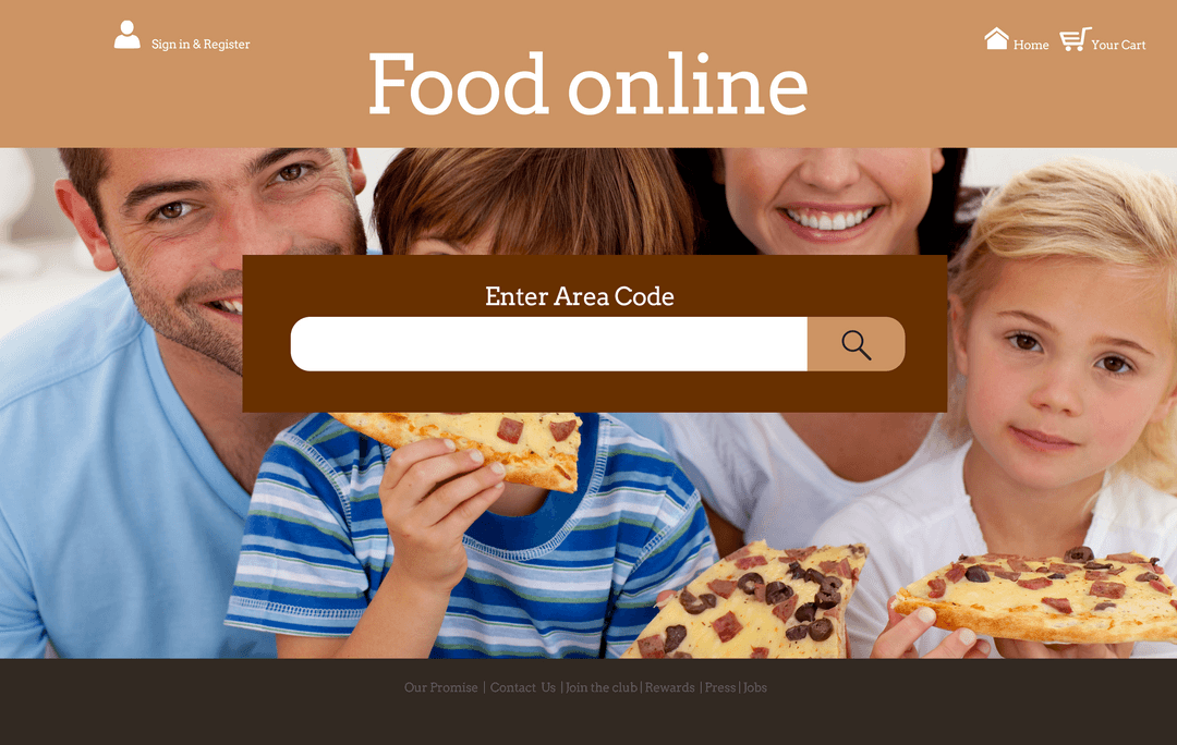Transparent Food Delivery Search Engine Interface