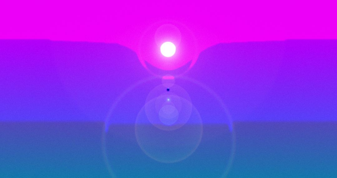 Vibrant Neon Circles on Dynamic Gradient Background