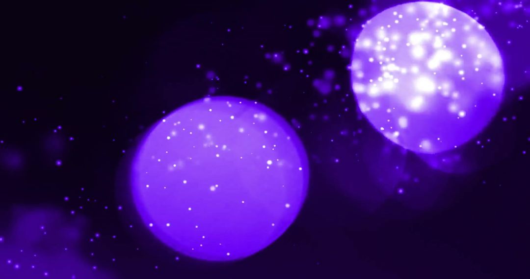 Purple Light Spots on Black Background with Abstract Pattern