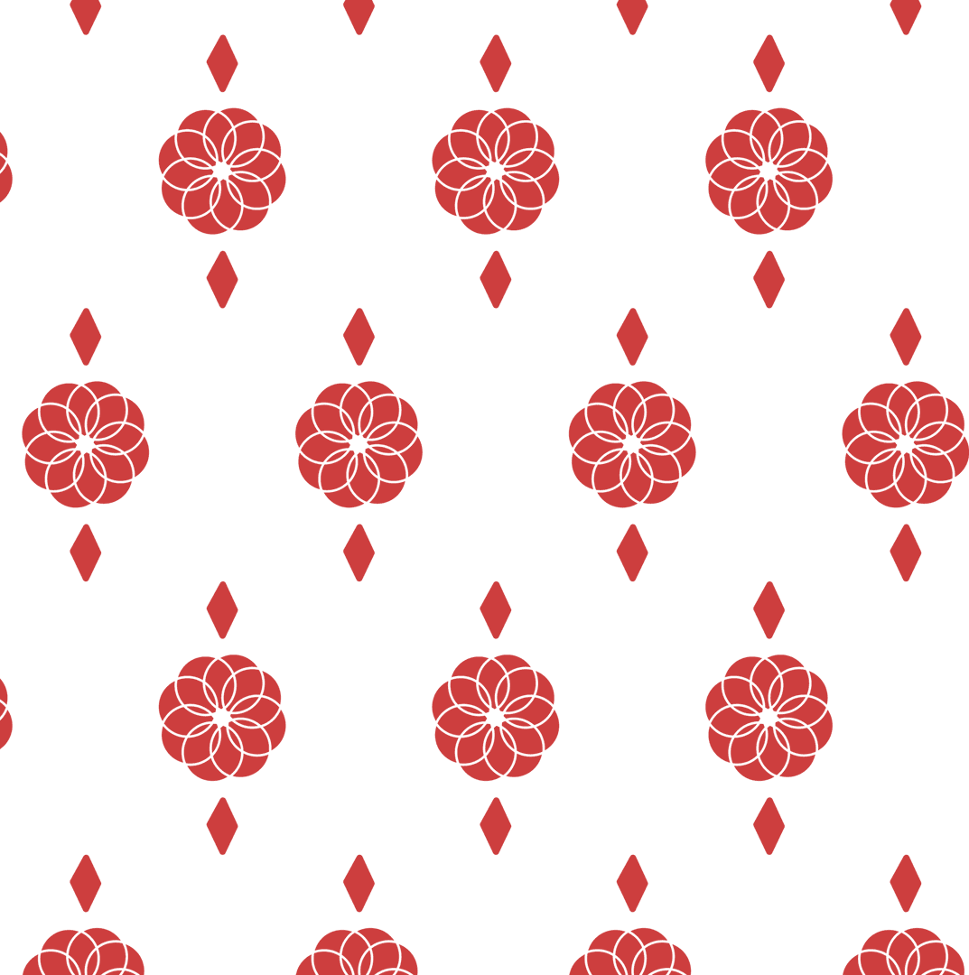 red flower diamond pattern on transparent background for design projects - Download Free Stock Images Pikwizard.com