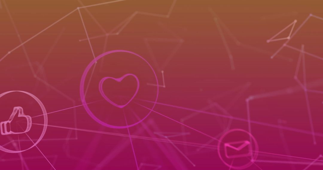 Digital Social Media Interface Network Background