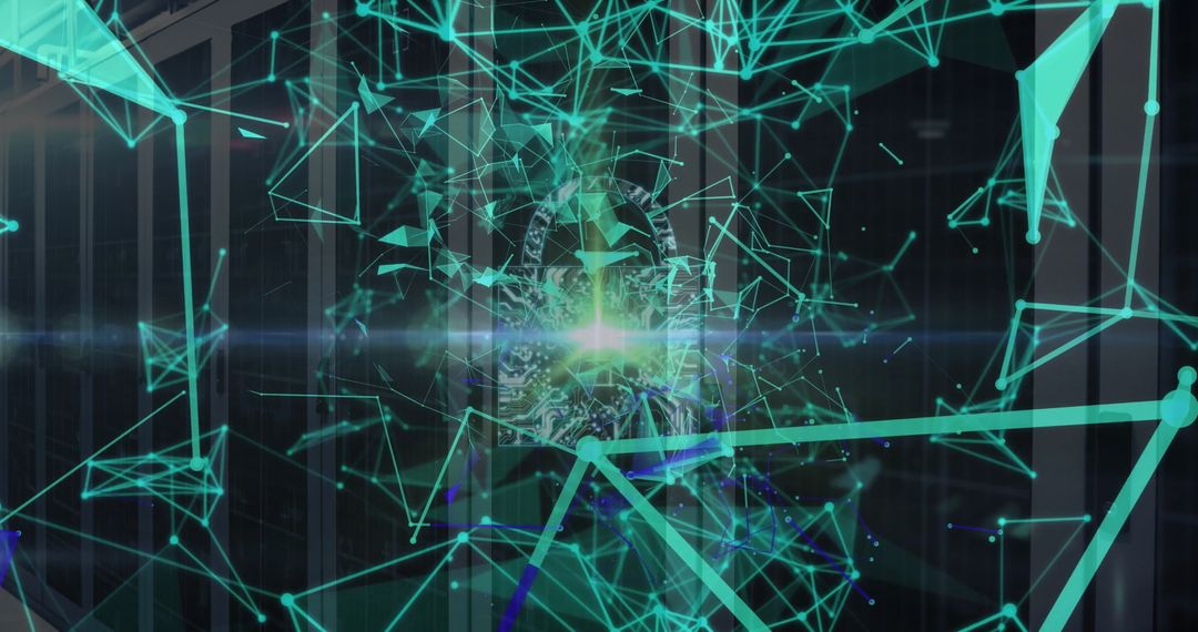 Abstract Digital Network with Computing Servers