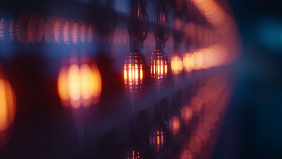 Glowing Filament Bulbs Creating Warm Industrial Ambient Vibe