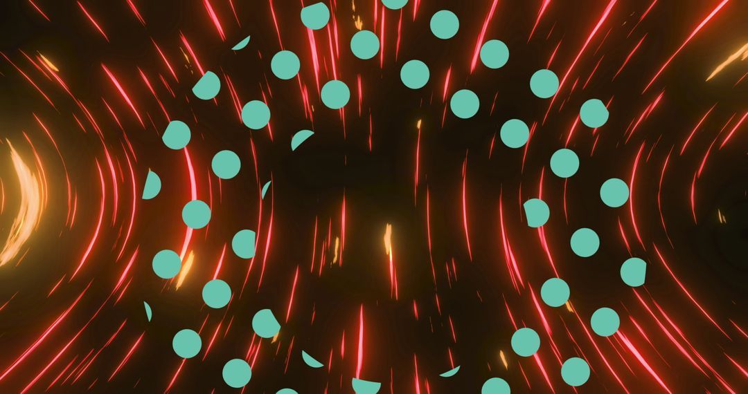 Futuristic Digital Network with Glowing Lines and Data Points