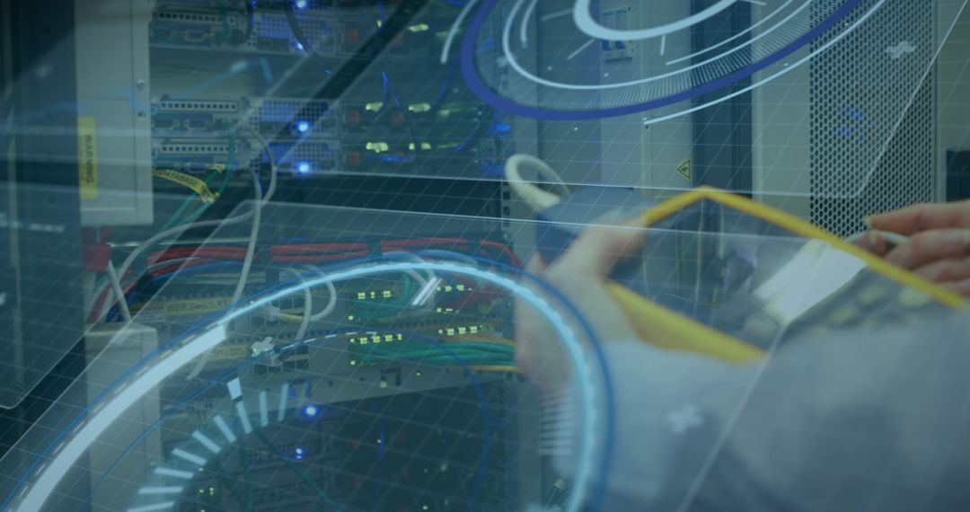 Digital Networking Concepts with Futuristic Technology Interface