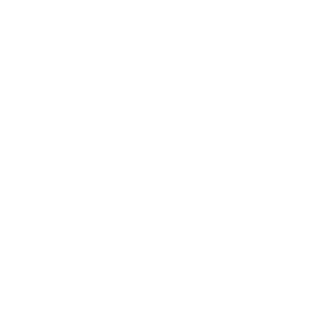 White Floral Pattern with Star Shapes on Transparent Background