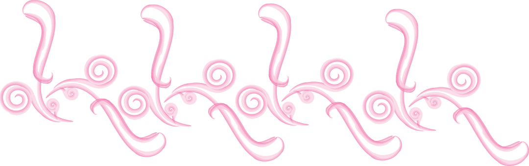 Elegant Pink Scrolls Decorative Transparent Vector - Download Free Stock Images Pikwizard.com