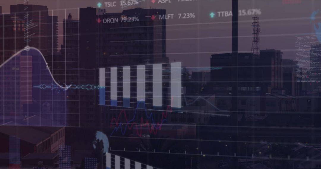 Financial Data Integration with Urban Cityscape