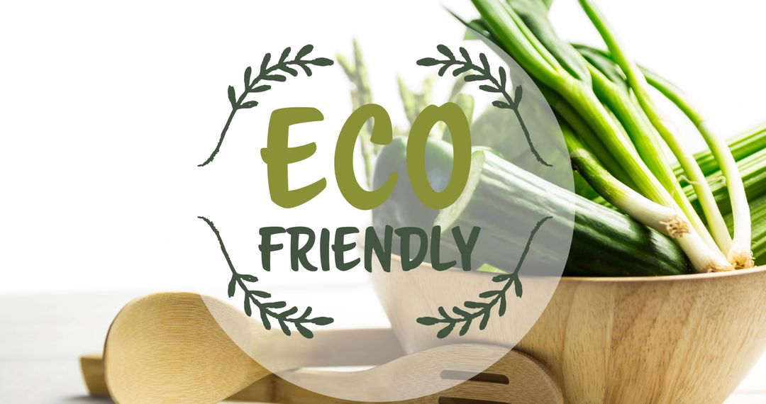 Eco-Friendly Concept with Fresh Organic Vegetables in Wooden Bowl