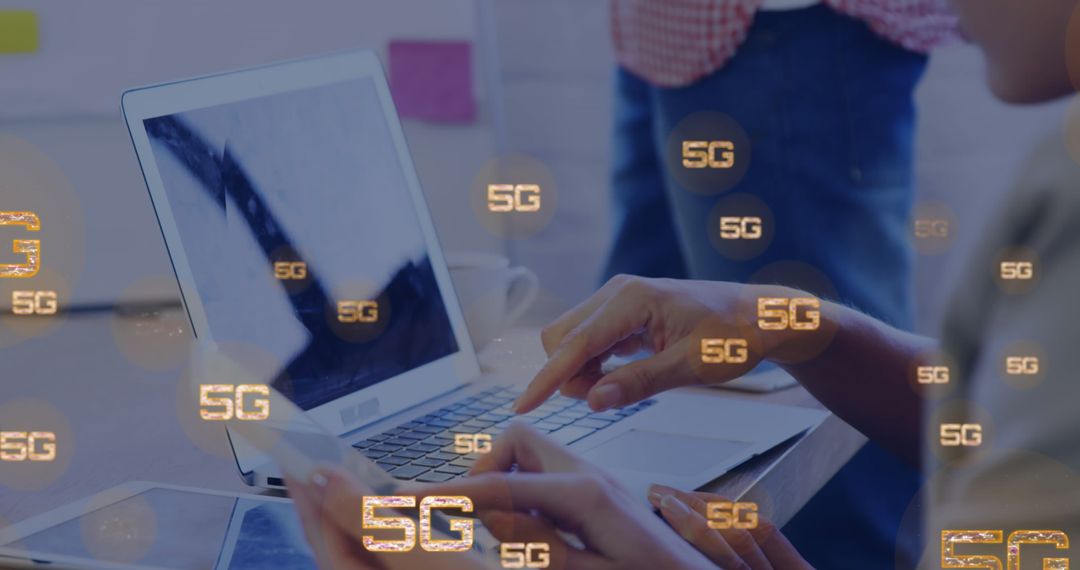 5G Technology and Global Business Innovation Concept