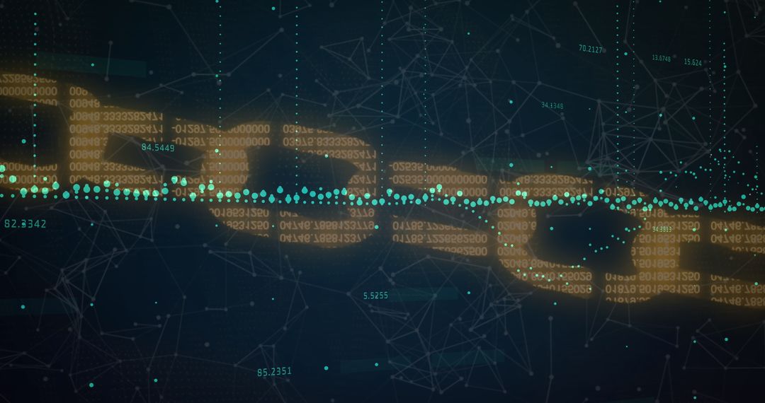 Abstract Blockchain and Financial Data Visualization - Free Images, Stock Photos and Pictures on Pikwizard.com