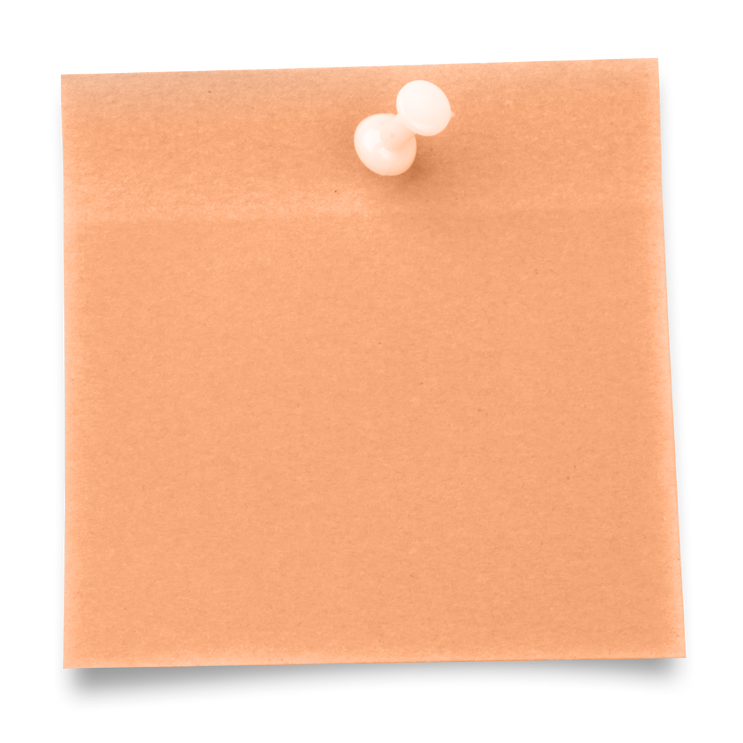 Blank Transparent Sticky Note with Thumbtack - Download Free Stock Images Pikwizard.com