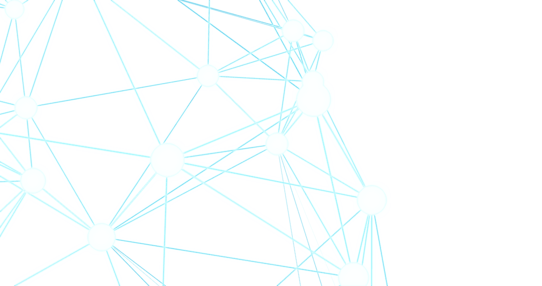 Transparent atomic structure illustration on white background