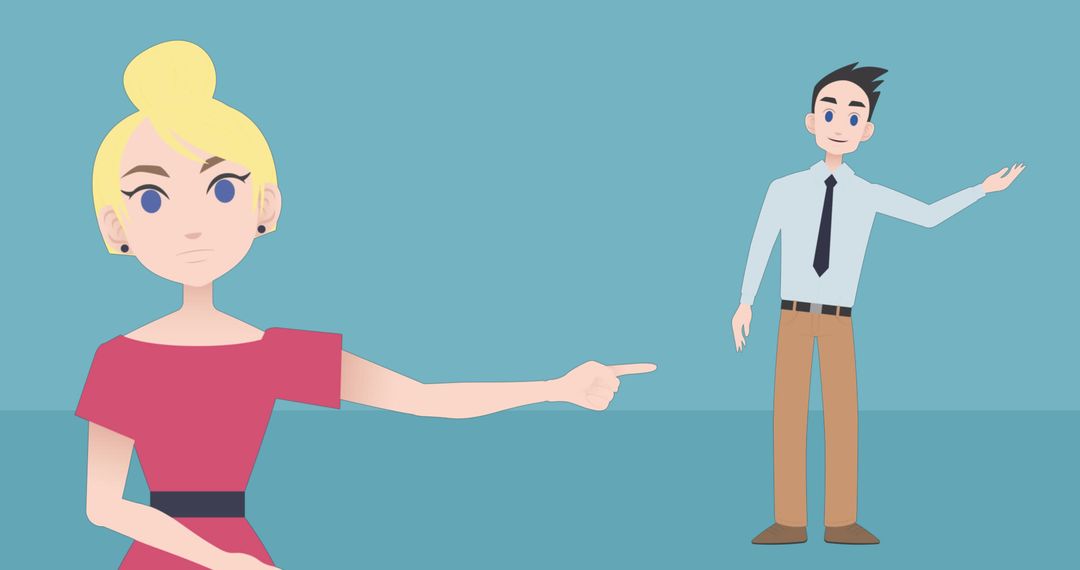 Animated Business Discussion with Diverse Characters