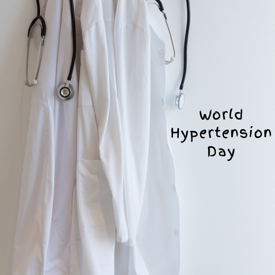 World Hypertension Day Awareness Concept with Lab Coats and Stethoscopes