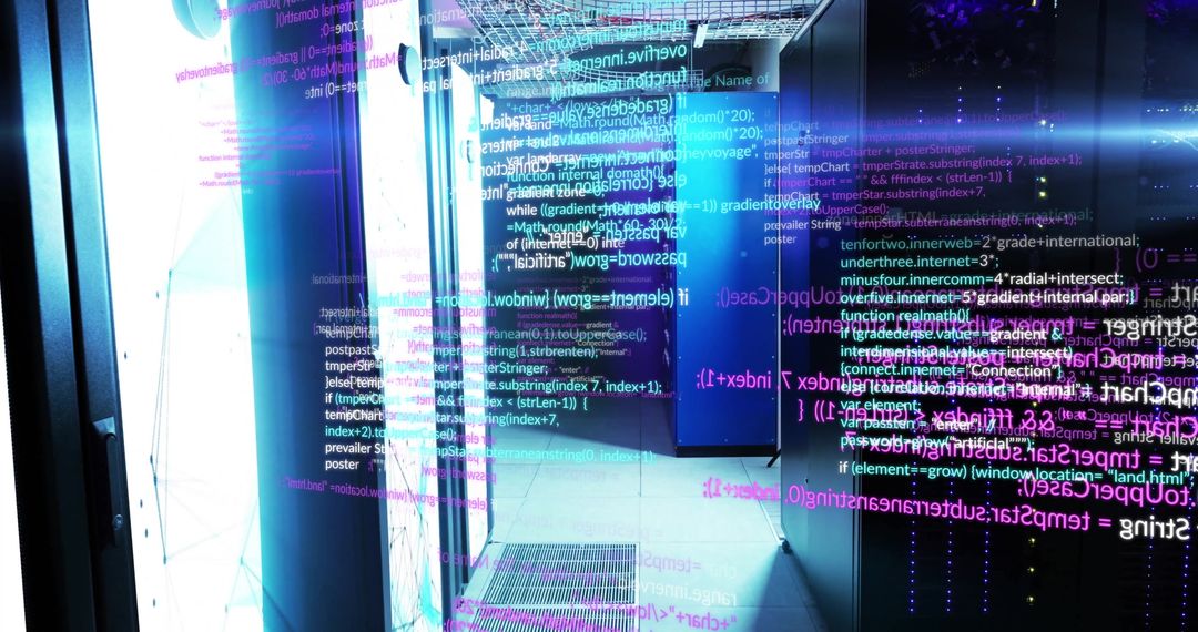Digital Data Processing with Server Visualizations - Free Images, Stock Photos and Pictures on Pikwizard.com