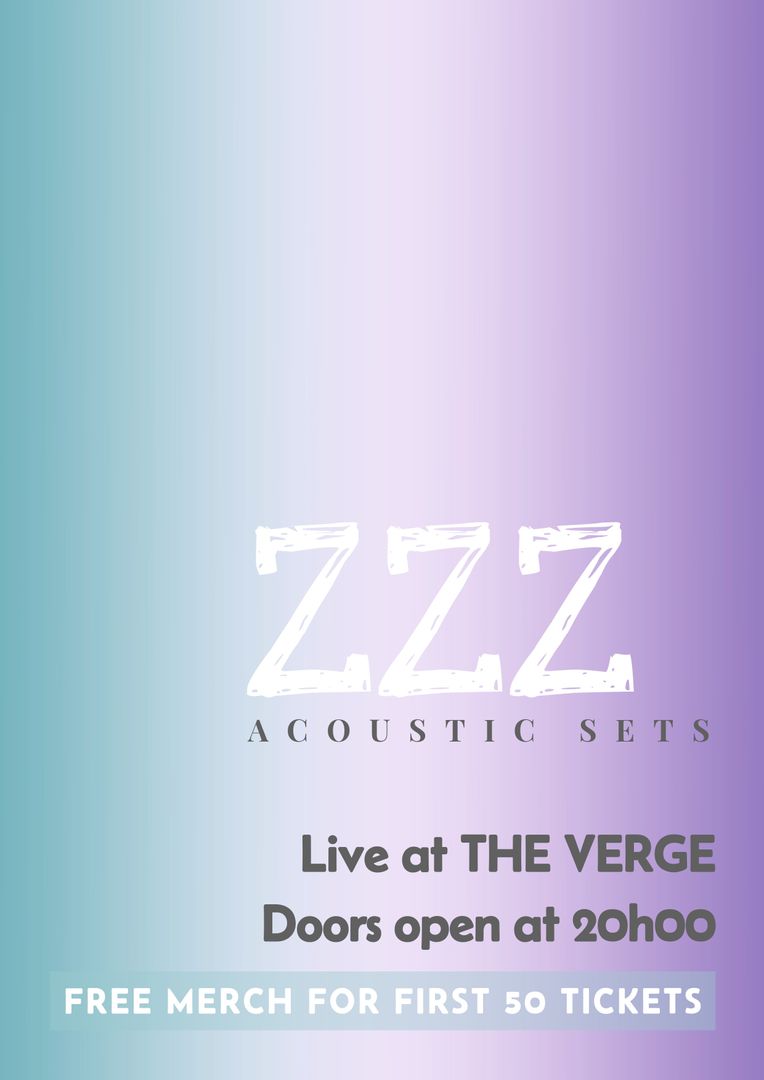 Concert Poster for Acoustic Music at The Verge with Free Merch Offer - Download Free Stock Templates Pikwizard.com