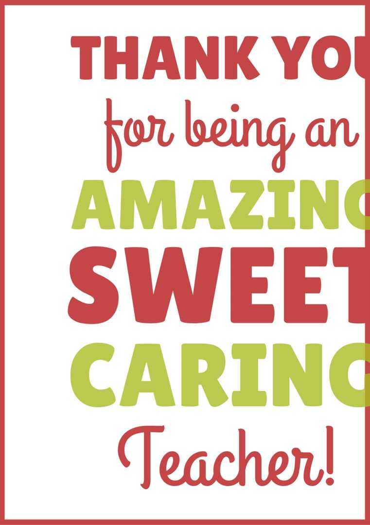 Bright Thankful Message for Dedicated Teacher