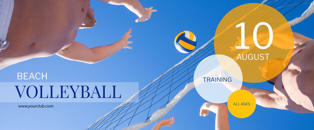 Dynamic Beach Volleyball Game Captures Competitive Spirit