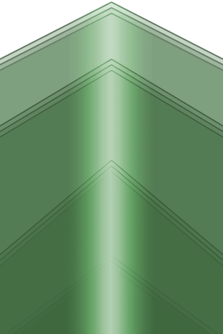 Transparent Vector Illustration of Green Chevrons Design Pattern