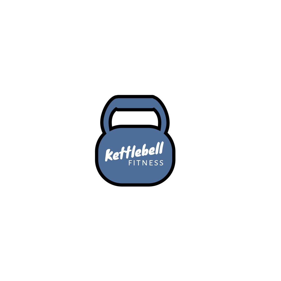 Kettlebell Fitness Logo Emphasizing Strength and Wellness