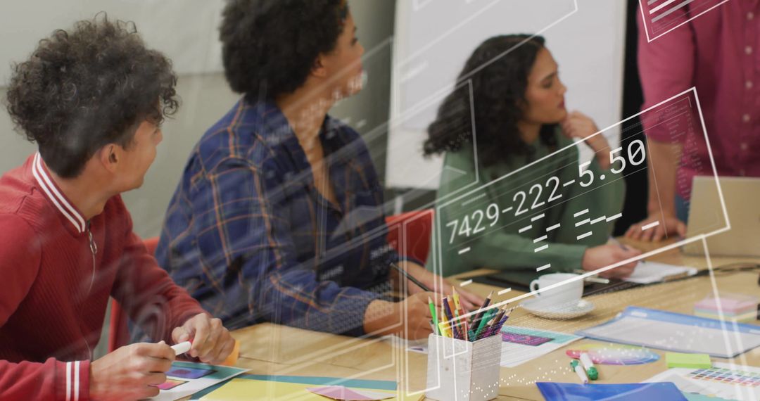 Diverse Team Collaborating on Business Growth Strategy