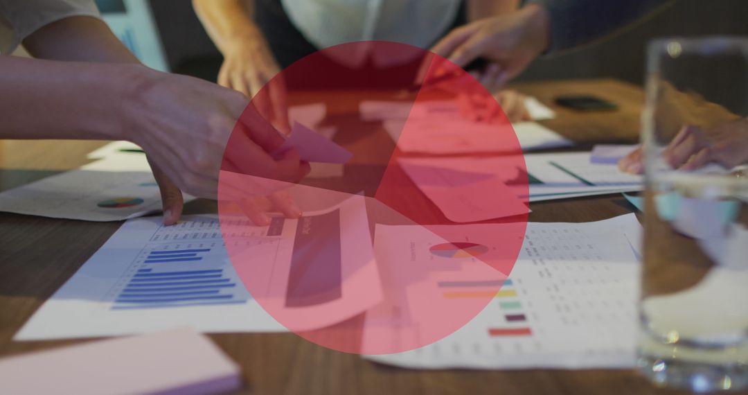 Team Analyzing Financial Data and Creating Reports