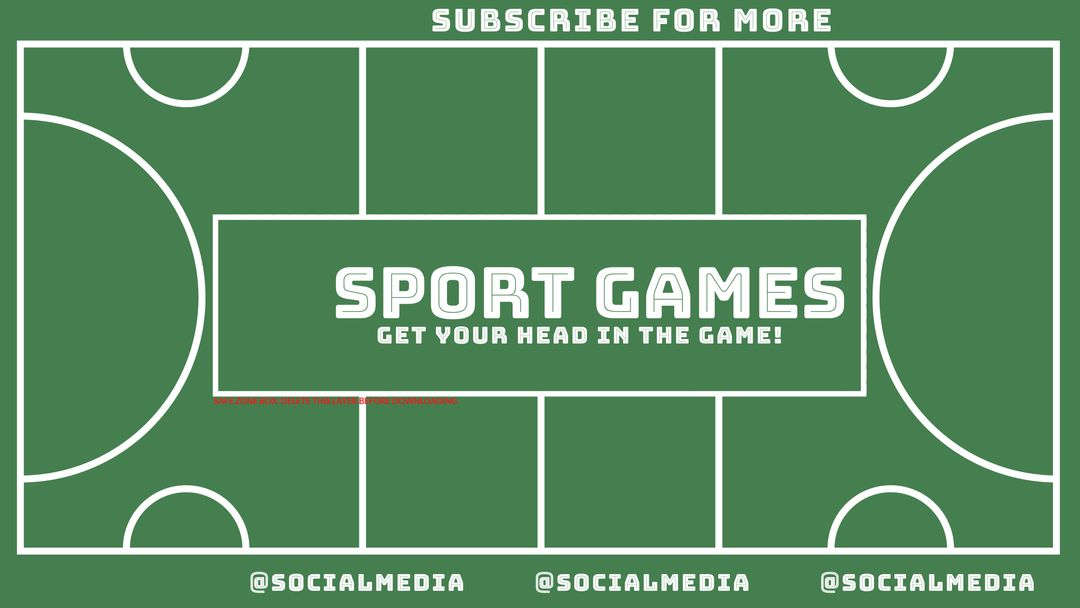 Sports Content Template with Stylized Football Field Background - Download Free Stock Images Pikwizard.com