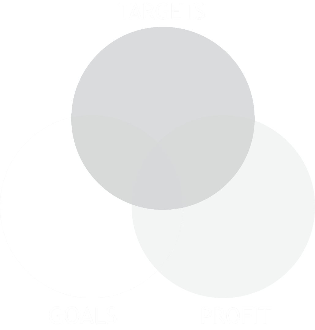 Business Venn Diagram Illustration on Transparent Background