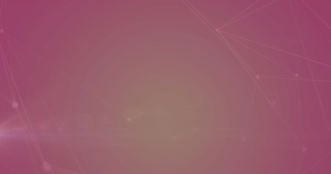 Abstract Network Connections on Purple Gradient